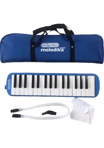 Helvacıoğlu Melodika 32 Tuşlu Taşınabilir Mavi Müzik Enstrümanı Çocuklar İçin