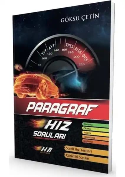 Hız ve Renk Yayınları Paragraf Hız Soruları ile Sınava Etkili Hazırlık Yöntemleri