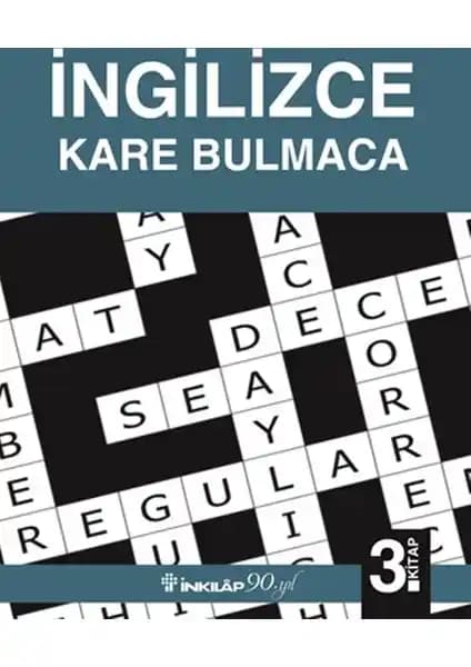 İnkılap Kitabevi İngilizce Kare Bulmaca 3.Kitap: Eğlenceli ve Öğretici Dil Öğrenme Aracı