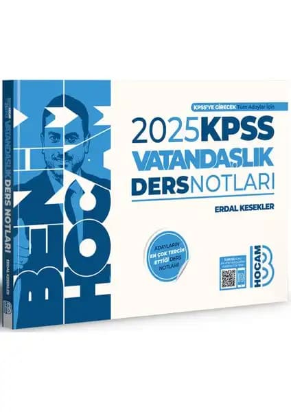 KPSS 2025 Vatandaşlık Ders Notları Benim Hocam Yayınları Güncel ve Pratik Kaynak