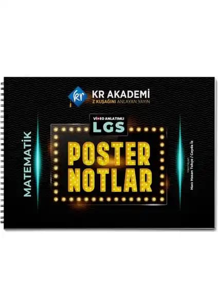 Kr Akademi 8. Sınıf Matematik Poster Notları ile Görsel ve Pratik Öğrenme Kaynağı