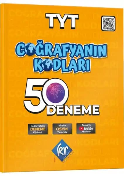 Kr Akademi Yayınları Coğrafyanın Kodları TYT Coğrafya Çözümlü 50 Deneme Kitabı İncelemesi