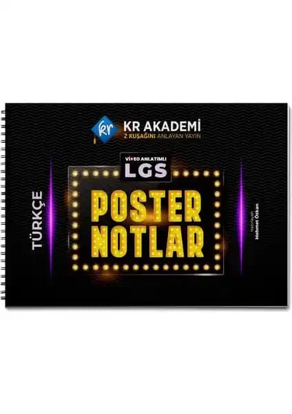 LGS Türkçe Poster Notlar: Görsel ve Etkileşimli Öğrenme Kaynağı