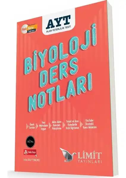 Limit Yayınları AYT Biyoloji Ders Notları Öğrencilere Özel Kapsamlı Kaynak
