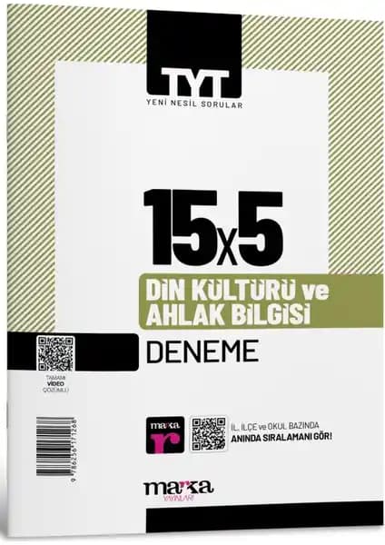 Marka Yayınları 2025 TYT Din Kültürü ve Ahlak Bilgisi Deneme Kitabı Video Çözümlü