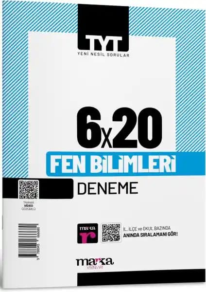 Marka Yayınları 2025 TYT Fen Bilimleri 6 Deneme Video Çözümlü Sınav Hazırlık Seti
