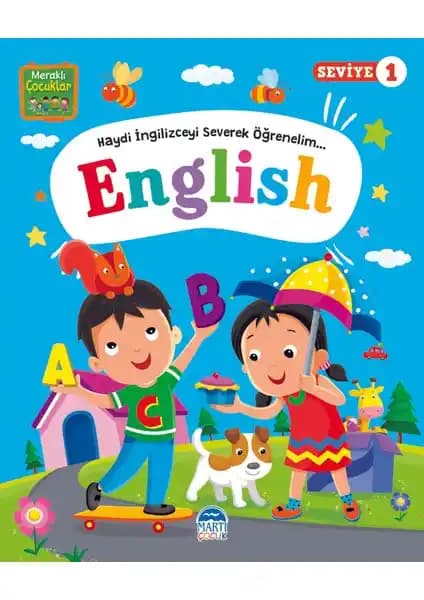 Martı Çocuk Yayınları Meraklı Çocuklar Serisi: Temel İngilizce Öğrenimi İçin Eğlenceli ve Renkli Kitaplar