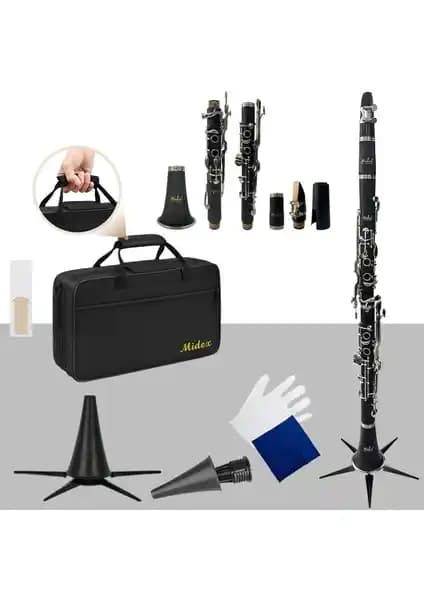 Midex BNS-4000 Pak Sol Klarnet: Profesyonel Müzik Performansları İçin Dayanıklı Enstrüman