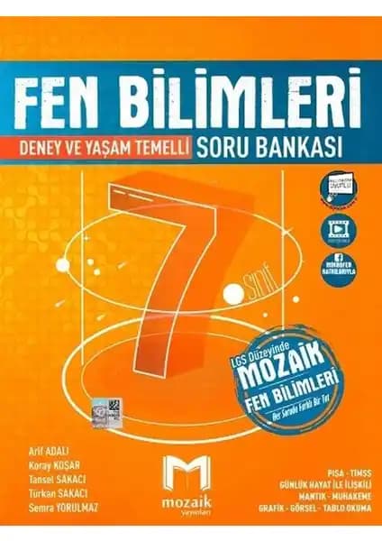 Mozaik Yayınları 7. Sınıf Fen Bilimleri Soru Bankası 2025 Güncel ve Kapsamlı Kaynak