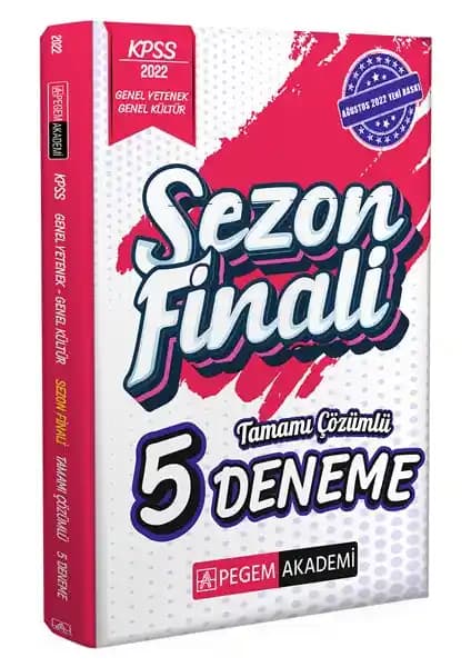 Pegem Akademi 2022 KPSS Genel Kültür ve Genel Yetenek Tamamı Çözümlü Sınav Kitabı