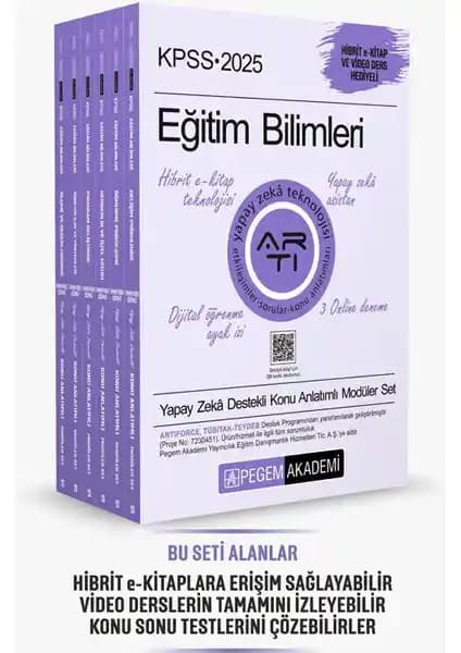 Pegem Akademi 2025 KPSS Eğitim Bilimleri Konu Anlatımlı Modüler Seti Detaylı İncelemesi
