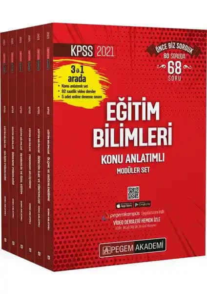 Pegem Akademi KPSS 2021 Eğitim Bilimleri Konu Anlatımlı Modüler Seti İncelemesi ve Kullanıcı Yorumları