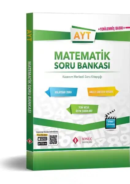 Sonuç Yayınları AYT Matematik Soru Bankası 2020-2021 Öğrencilere Temel ve İleri Seviye Çözüm Kaynağı