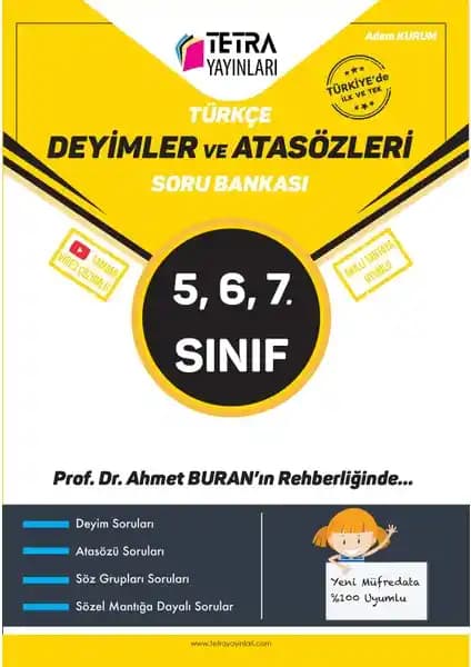 Tetra Yayınları 5-7. Sınıf Türkçe Deyimler ve Atasözleri Soru Bankası İncelemesi