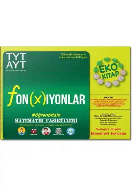 Tonguç Akademi Kampüs TYT AYT Matematik Fasikülleri Fonksiyonlar Eko Güncel ve Detaylı İçerik