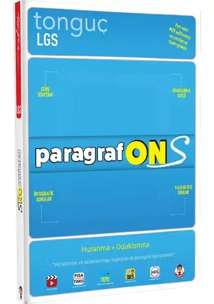 Tonguç Akademi ParagrafONS: 5, 6 ve 7. Sınıf ve LGS Hazırlık İçin Gelişmiş Eğitim Kaynağı