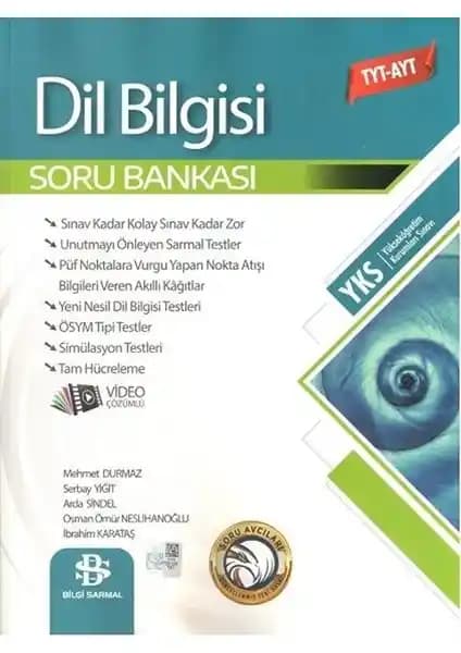 TYT ve AYT Dil Bilgisi Soru Bankası Bilgi Sarmal Yayınları Güvenilir Kaynak