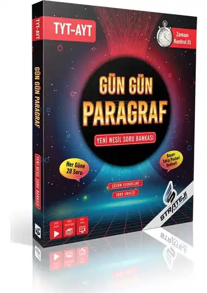 TYT ve AYT Sınavlarına Hazırlık İçin Gün Gün Paragraf Yeni Nesil Soru Bankası