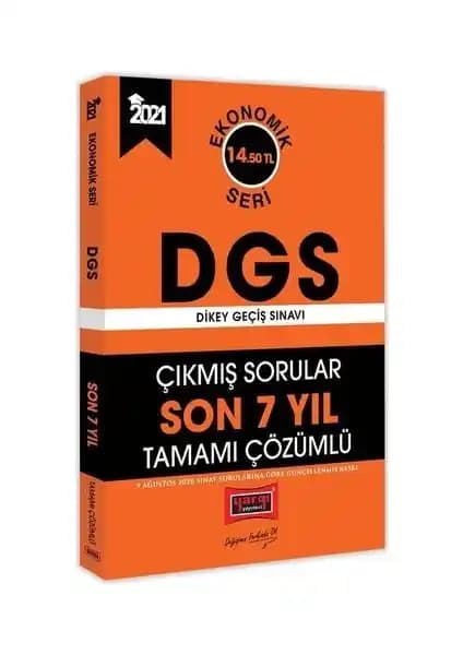 Yargı Yayınevi 2021 DGS Son 7 Yıl Çözümlü Sorular Serisi Güncel ve Güvenilir