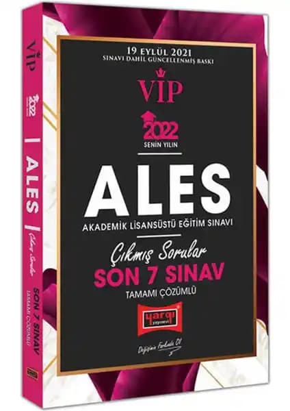 Yargı Yayınevi ALES 2022 VIP Son 7 Sınav Tamamı Çözümlü Soru Kitabı İncelemesi ve Kullanım Avantajları