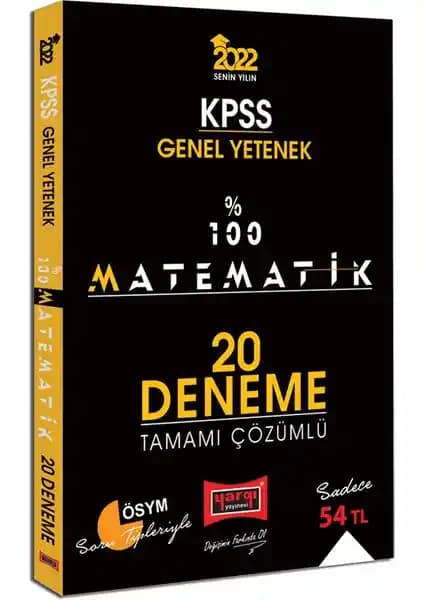 Yargı Yayınevi KPSS 2022 Matematik Denemeleri ile Sınava Etkili Hazırlık Rehberi