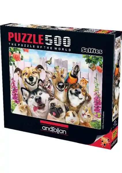 Anatolian 500 Parçalık Puzzle - Dostlarla Selfie 3584 Türkiye Üretimi ve Yüksek Kalite