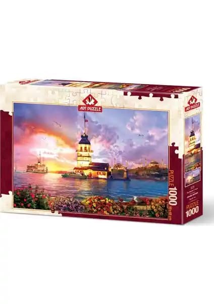 Art Puzzle 1000 Parça Puzzle Kız Kulesi ile İstanbul Manzarası ve Zarif Tasarım
