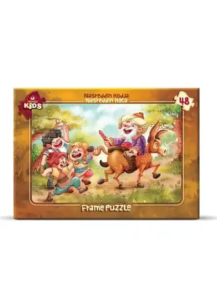 Art Puzzle Çocuk Nasreddin Hoca Puzzle 48 Parça Güvenli ve Eğitici Oyuncak