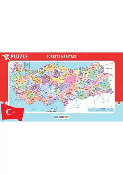 Blue Focus Türkiye Haritası Puzzle ile Türkiye'nin İllerini ve Coğrafyasını Öğrenin