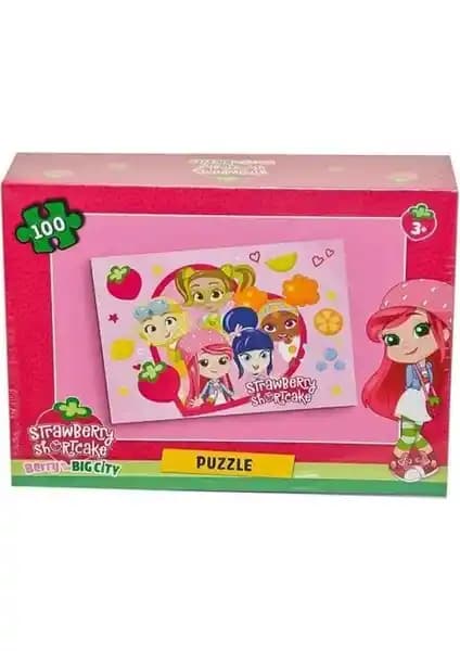 Laço Çilek Kız 100 Parça Puzzle Çocuklar İçin Eğitici ve Eğlenceli Oyun Seçeneği