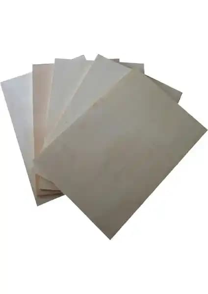 Mobilreyon 5'li 4 mm Kavak Kontraplak 25x35 cm doğal ve dayanıklı dekoratif ahşap malzeme