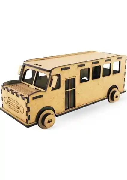 Südor Wood Ahşap Kendin Yap Maket Otobüs: Eğlenceli ve Eğitici Hobi Seti