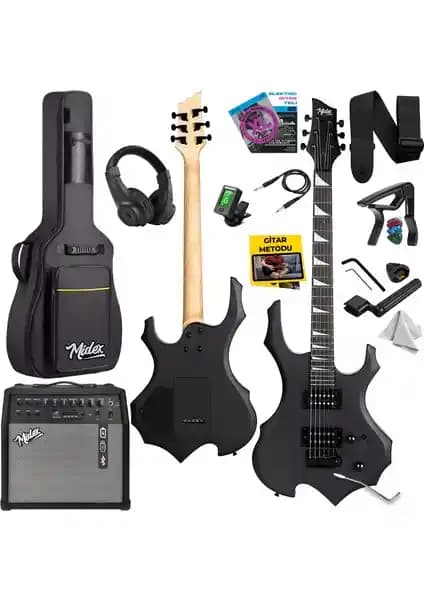 Midex Force-AMP50 ve Midex RPH-30BK-25AMP Gitar Setleri Karşılaştırması: Malzeme ve Ses