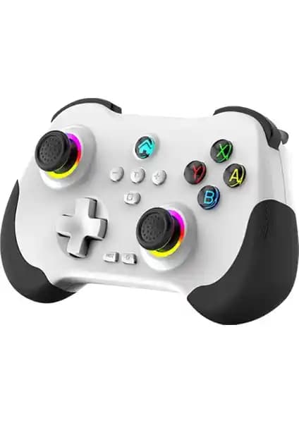 Adalia Z01 RGB Kablosuz Gamepad: Çok Platform Uyumlu Ergonomik Oyun Kontrolörü