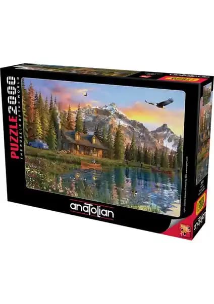 Anatolian 2000 Parçalık Puzzle Eski Ev Teması Yüksek Kaliteli Zeka ve Eğlence Aracı