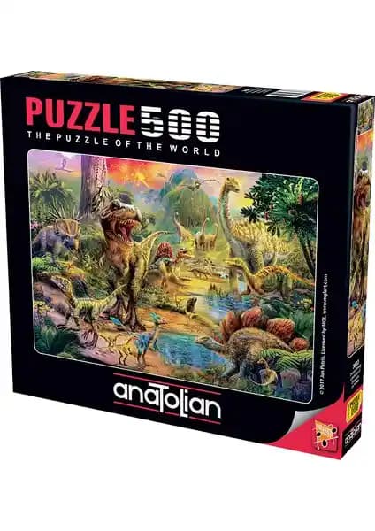 Anatolian Dinozor Krallığı 500 Parçalık Puzzle Yüksek Kalite ve Detaylı Tasarım