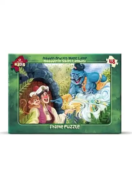 Art Puzzle Art Çocuk Frame Puzzle Alaaddin'in Sihirli Lambası Eğitici ve Güvenli Oyun