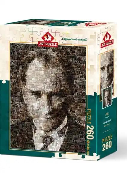 Art Puzzle Atatürk 260 Parça Puzzle Türkiye’de Üretilmiş Kaliteli ve Detaylı Bir Zihin Geliştirici Aktivite