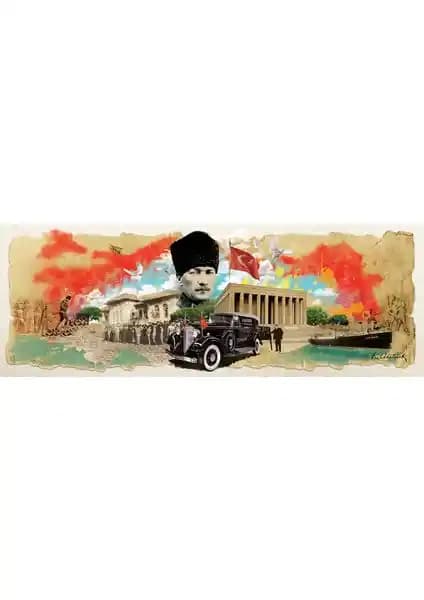 Art Puzzle Atatürk Kolajı Panorama 1000 Parça Puzzle - Yüksek Kalite ve Detaylı Tasarım