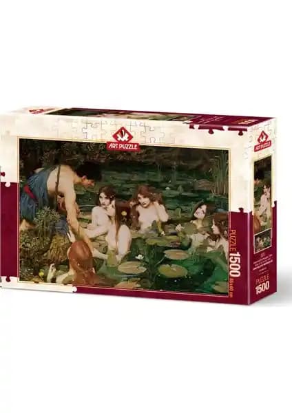 Art Puzzle Hylas ve Su Perileri 1896 Temalı 1500 Parça Sanat ve Zeka Puzzle Çözme Deneyimi
