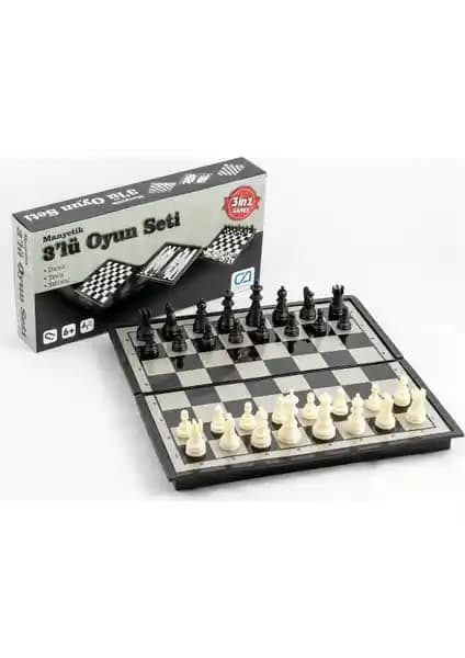 Ca Games Norm Mıktanıslı 3'lü Oyun Seti aile ve gençler için portatif eğlence seçeneği