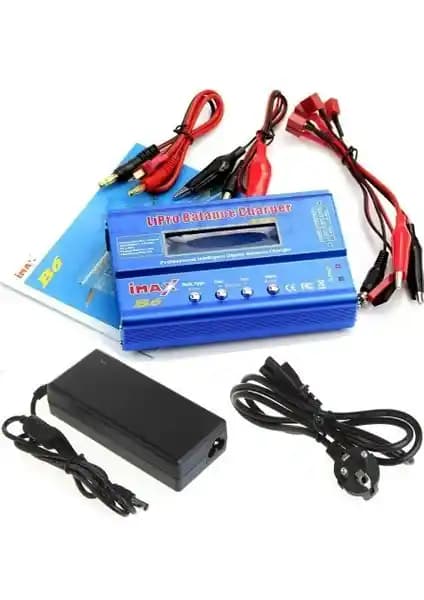 Hubstein Imax B6 Şarj Cihazı ve Adaptörü Profesyonel Batarya Şarj Çözümü