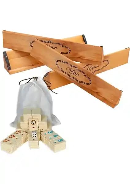 Kişiye Özel İsim İşlemeli Ahşap Okey Takımı | Dayanıklı ve Özel Tasarım Oyun Seti