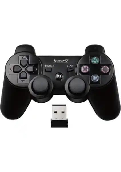 Kontorland P3G Kablosuz Gamepad PS3 ve PC Uyumlu Şarj Edilebilir Kontrolcü