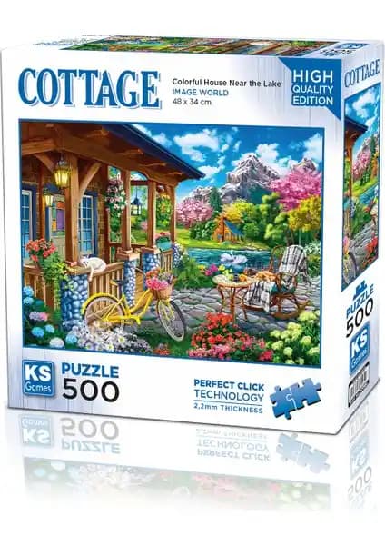 KS Games Renkli Göl Kenarında Ev Temalı 500 Parça Puzzle Detaylı İnceleme ve Özellikler