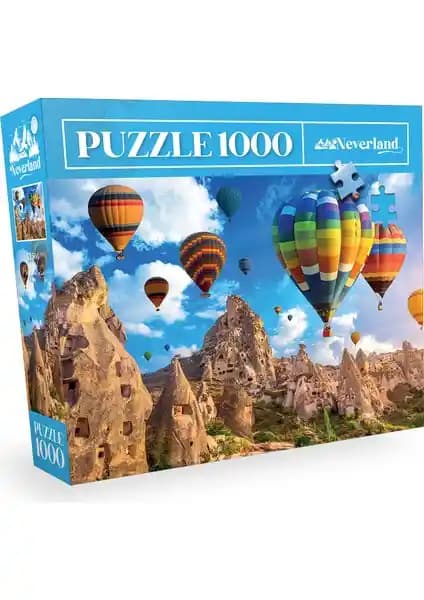 Neverland Kapadokya Manzaralı 1000 Parça Puzzle Sanat ve Zihin Gelişimi İçin Uygun
