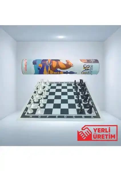 Okul ve eğitim için dayanıklı satranç takımı ve taşıma çantalı tasarım