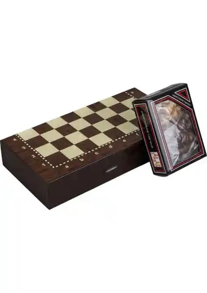 Sera Ahşap Kutulu Dama ve Satranç Takımı: Dayanıklı ve Estetik Tasarım