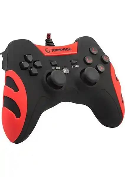 Snopy Rampage SG-R218 PS3 ve PC Uyumlu Kırmızı Joypad Oyun Kontrol Cihazı