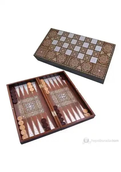 Star Masif Sedef Tavla Büyük Boy Estetik ve Dayanıklı Geleneksel Oyun Seçeneği